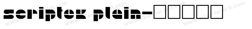 Scriptek Plain字体转换